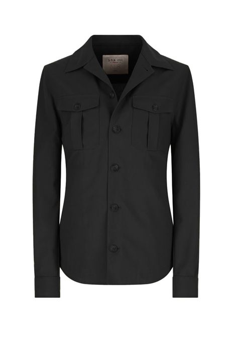 Giacca LBM 1911 uomo  2836 54240 nera overshirt cotone non trattato L.B.M. 1911 | Giacche | 54240 28363